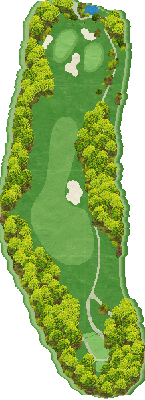養老カントリークラブ OUT9番ホール コース図