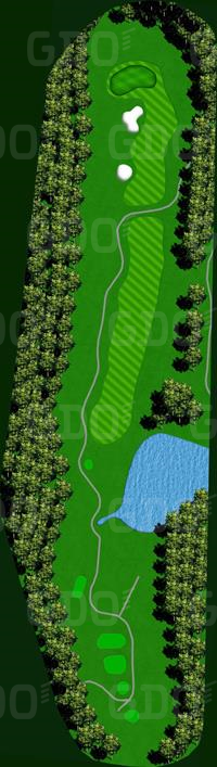 山形ゴルフ倶楽部 OUT7番ホール コース図
