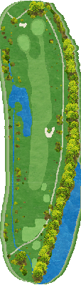 リバーサイドフェニックスゴルフクラブ IN17番ホール コース図
