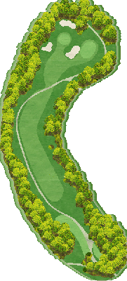 ＴＯＳＨＩＮ さくら Ｈｉｌｌｓ Ｇｏｌｆ Ｃｌｕｂ（トーシンさくらヒルズゴルフクラブ） 桜コース3番ホール コース図