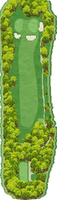 ＴＯＳＨＩＮ さくら Ｈｉｌｌｓ Ｇｏｌｆ Ｃｌｕｂ（トーシンさくらヒルズゴルフクラブ） 桜コース4番ホール コース図