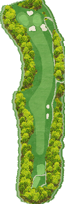 ＴＯＳＨＩＮ さくら Ｈｉｌｌｓ Ｇｏｌｆ Ｃｌｕｂ（トーシンさくらヒルズゴルフクラブ） 桜コース5番ホール コース図