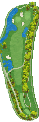 ＴＯＳＨＩＮ さくら Ｈｉｌｌｓ Ｇｏｌｆ Ｃｌｕｂ（トーシンさくらヒルズゴルフクラブ） 桜コース6番ホール コース図