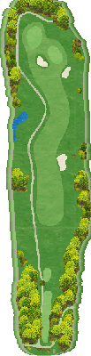 ＴＯＳＨＩＮ さくら Ｈｉｌｌｓ Ｇｏｌｆ Ｃｌｕｂ（トーシンさくらヒルズゴルフクラブ） 桜コース8番ホール コース図