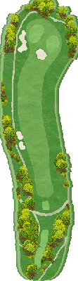 ＴＯＳＨＩＮ さくら Ｈｉｌｌｓ Ｇｏｌｆ Ｃｌｕｂ（トーシンさくらヒルズゴルフクラブ） 桜コース9番ホール コース図