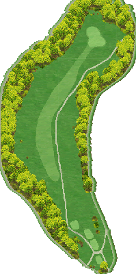 新釧路ゴルフ倶楽部 IN13番ホール コース図