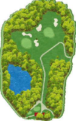 チェリーゴルフ鹿児島シーサイドコース OUT(江口)6番ホール コース図