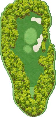 船戸山ゴルフクラブ OUT7番ホール コース図