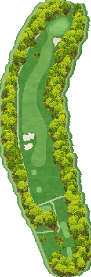 城陽カントリー倶楽部 東コースIN12番ホール コース図