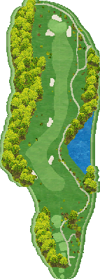 シプレカントリークラブ OUT7番ホール コース図