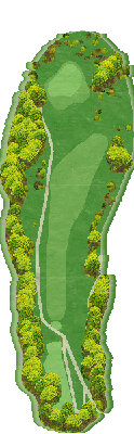 東京カントリー倶楽部 東コースIN6番ホール コース図