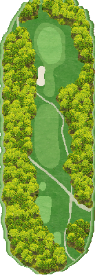 イーストヒルゴルフクラブ OUT4番ホール コース図