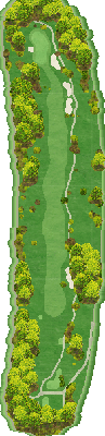 イーストヒルゴルフクラブ OUT7番ホール コース図