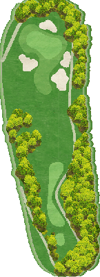 八千代カントリークラブ ルート4番ホール コース図