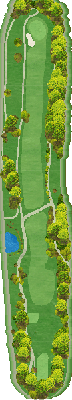 八千代カントリークラブ ルート5番ホール コース図