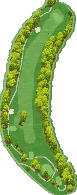 八千代カントリークラブ レイク2番ホール コース図