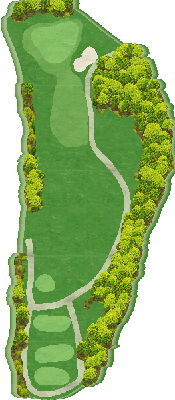 阪奈カントリークラブ OUT7番ホール コース図