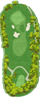 上総富士ゴルフクラブ 南6番ホール コース図