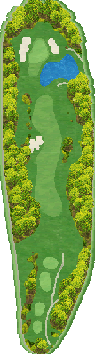 早来カントリー倶楽部 北ウィングOUT4番ホール コース図