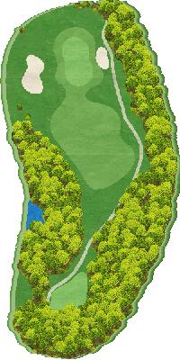 チェリーゴルフ天草コース OUT9番ホール コース図