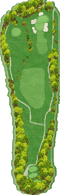 伏尾ゴルフ倶楽部 東コース5番ホール コース図