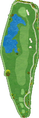 パームヒルズゴルフリゾートクラブ OUT8番ホール コース図