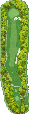 杜の公園ゴルフクラブ OUT3番ホール コース図