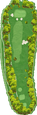 杜の公園ゴルフクラブ OUT4番ホール コース図