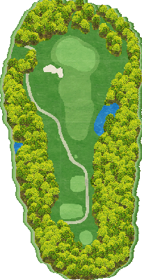 杜の公園ゴルフクラブ OUT8番ホール コース図