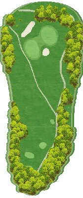 北方ゴルフクラブ IN12番ホール コース図