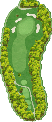 大山カメリアカントリークラブ OUT2番ホール コース図