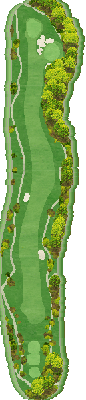 ＴＯＳＨＩＮ Ｐｒｉｎｃｅｖｉｌｌｅ Ｇｏｌｆ Ｃｏｕｒｓｅ トーシンプリンスビルゴルフコース OUT1番ホール コース図