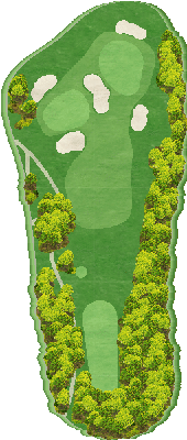 ＴＯＳＨＩＮ Ｐｒｉｎｃｅｖｉｌｌｅ Ｇｏｌｆ Ｃｏｕｒｓｅ トーシンプリンスビルゴルフコース OUT3番ホール コース図