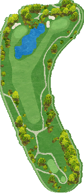 ＴＯＳＨＩＮ Ｐｒｉｎｃｅｖｉｌｌｅ Ｇｏｌｆ Ｃｏｕｒｓｅ トーシンプリンスビルゴルフコース OUT4番ホール コース図