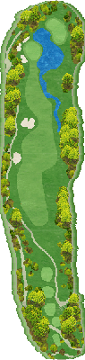ＴＯＳＨＩＮ Ｐｒｉｎｃｅｖｉｌｌｅ Ｇｏｌｆ Ｃｏｕｒｓｅ トーシンプリンスビルゴルフコース OUT9番ホール コース図