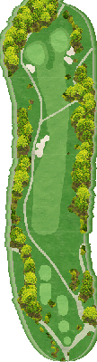 ＴＯＳＨＩＮ Ｐｒｉｎｃｅｖｉｌｌｅ Ｇｏｌｆ Ｃｏｕｒｓｅ トーシンプリンスビルゴルフコース IN1番ホール コース図