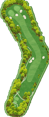 ＴＯＳＨＩＮ Ｐｒｉｎｃｅｖｉｌｌｅ Ｇｏｌｆ Ｃｏｕｒｓｅ トーシンプリンスビルゴルフコース IN5番ホール コース図