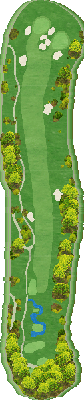 ＴＯＳＨＩＮ Ｐｒｉｎｃｅｖｉｌｌｅ Ｇｏｌｆ Ｃｏｕｒｓｅ トーシンプリンスビルゴルフコース IN9番ホール コース図