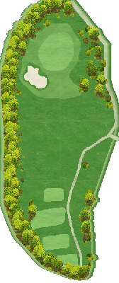 茜ゴルフクラブ OUT7番ホール コース図