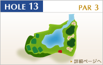 センチュリー三木ゴルフ倶楽部 IN13番ホール コース図
