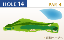 センチュリー三木ゴルフ倶楽部 IN14番ホール コース図