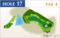 センチュリー三木ゴルフ倶楽部 IN17番ホール コース図