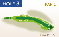 センチュリー三木ゴルフ倶楽部 OUT8番ホール コース図