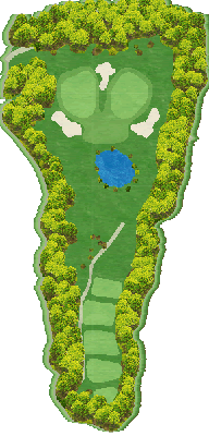 サンロイヤルゴルフクラブ OUT2番ホール コース図