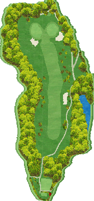 サンロイヤルゴルフクラブ OUT4番ホール コース図