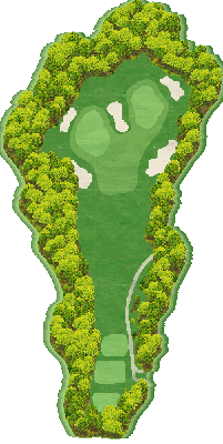 サンロイヤルゴルフクラブ OUT8番ホール コース図