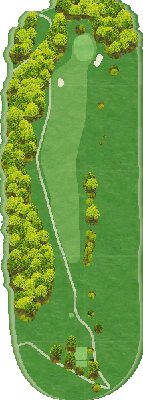フジ天城ゴルフ倶楽部 里コース5番ホール コース図