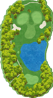 阿蘇グリーンヒルカントリークラブ OUT8番ホール コース図