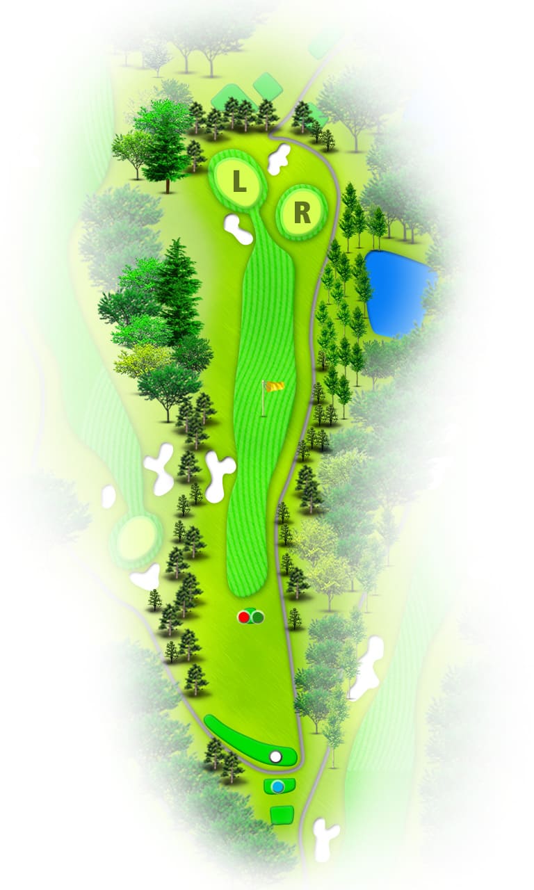 奈良の杜ゴルフクラブ OUT7番ホール コース図