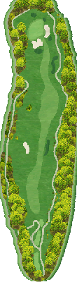 ノーザンアークゴルフクラブ OUT5番ホール コース図
